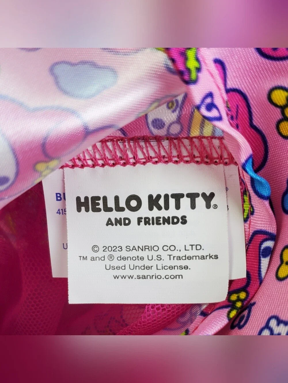 Build-A-Bear BABW Sanrio Hello Kitty and Friends My Melody Rainbow Dress Outfit